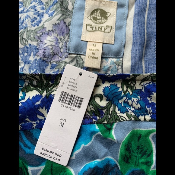 🎉ANTHROPOLOGIE -ELLERY MIXED PRINT BLOUSE - Picture 8 of 8
